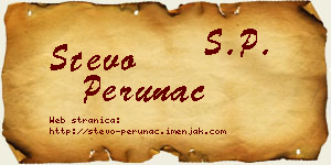 Stevo Perunac vizit kartica
